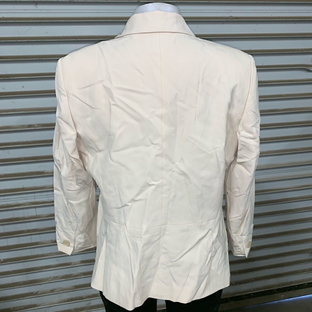 Talbots long sleeve button up blazer cream - Picture 7 of 8